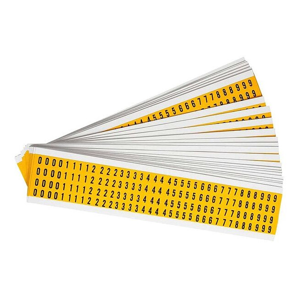 Brady NumberLabelSet,Vinyl,3/8inH,1/4inW,PK25 1500-# KIT