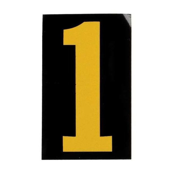Brady NumberLabel,1-7/8inH,1-3/8inW,PK25 5890-1