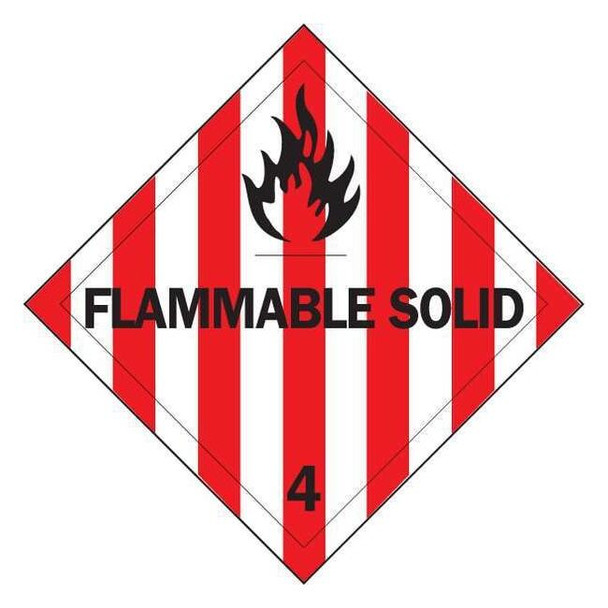 Brady DOTContainerLabel,Red;White,Vinyl,PK500 121068