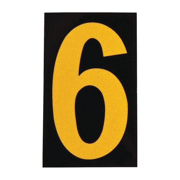 Brady NumberLabel,2-7/8inH,1-3/4inW,PK25 5000-6