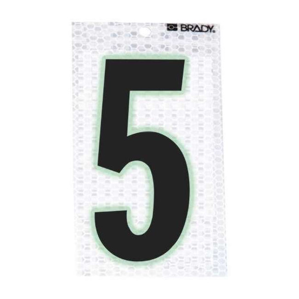 Brady NumberLabel,2-3/8inH,1-1/2inW,PK10 3000-5