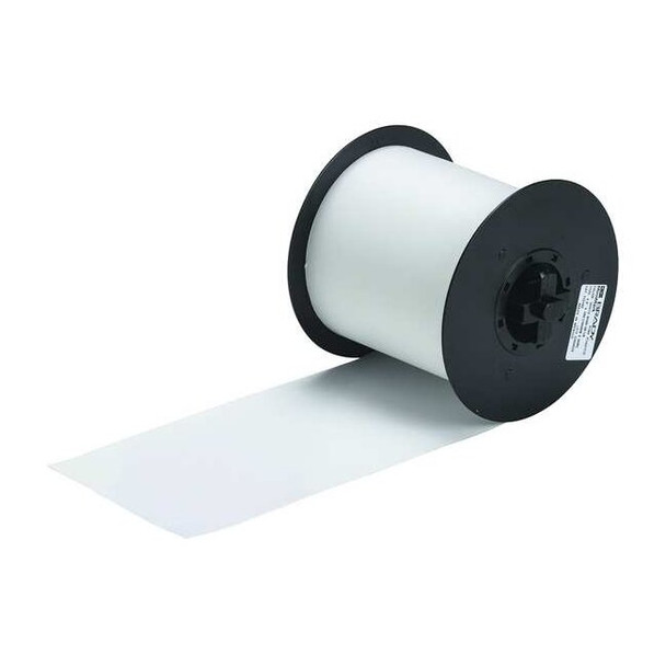 Brady ContinuousLabelStock,White,Gloss,4inW 113182