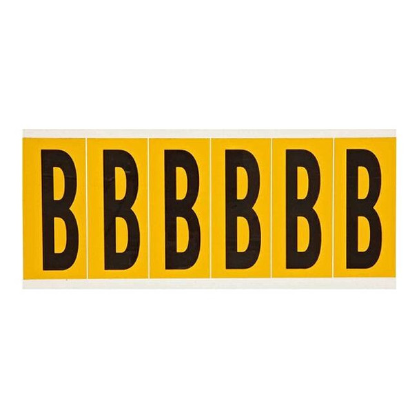 Brady LetterLabel,Vinyl,3-1/2inH,1-1/2inW 1550-B