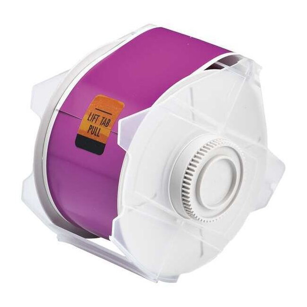 Brady Label Tape Cartridge, Purple, Labels/Roll: Continuous 113148