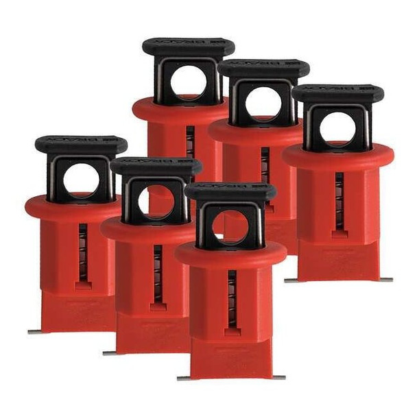 Brady Breaker Lockout Pin Out Wide,PK6 90851