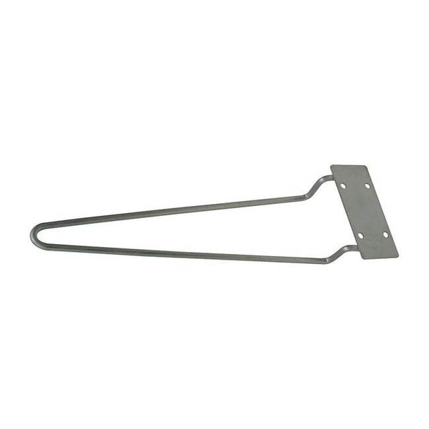 Traffic Cone Holder, Steel, 22 in Height, 2.12 lb, Gray