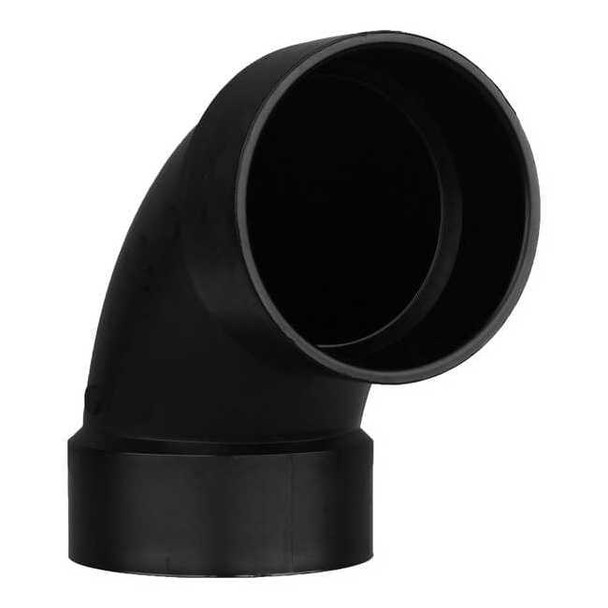 Manufacturer Varies ABS, 90 Elbow, 4 in, 4 in 1WHZ5
