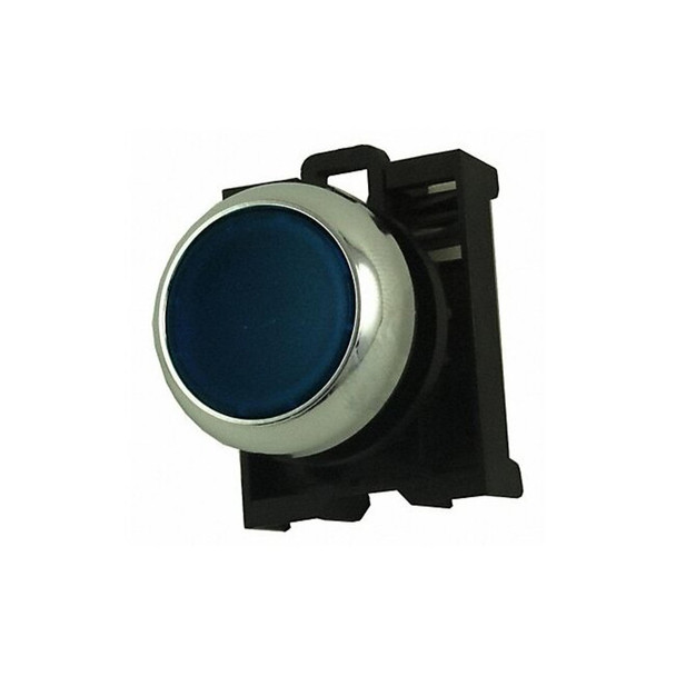 Eaton Flush Push Button, Blue, LED, 22mm M22M-DL-B