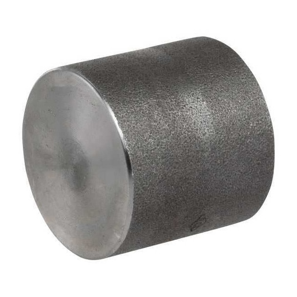 2 in FNPT 316L Stainless Steel Pipe Cap, Class 3000, 3 in OD, 1-7/8 in Length