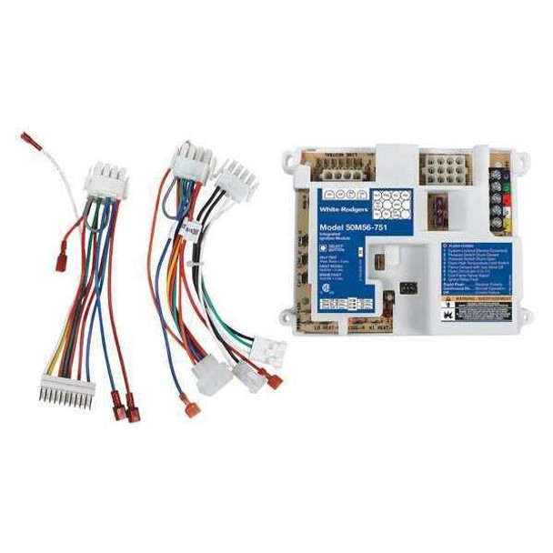White-Rodgers Furnace Board,25VAC,With Wiring Adapter 50M56U-751