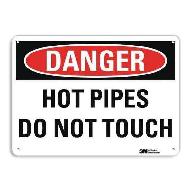 Lyle Danger Sign,4 Hole Mount,10in W x 7in H, U3-1659-RA_10X7 U3-1659-RA_10X7