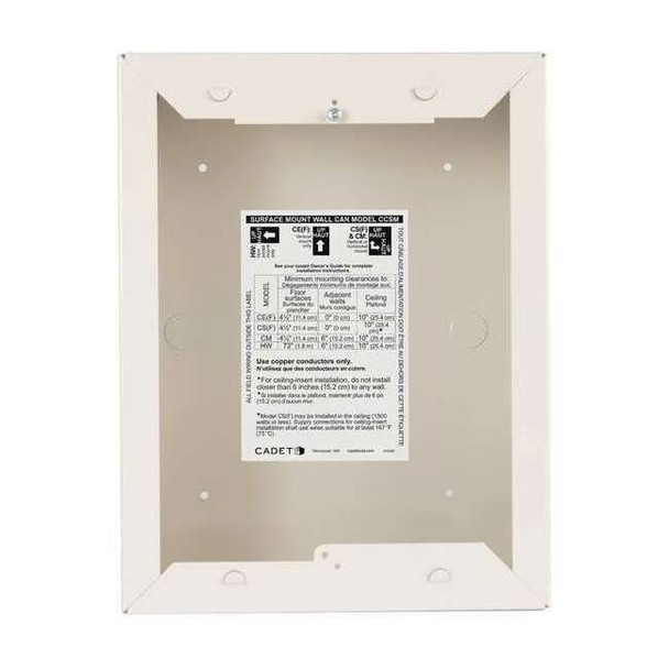 Cadet CCSMW Surface Mount Wall Can,White CCSMW