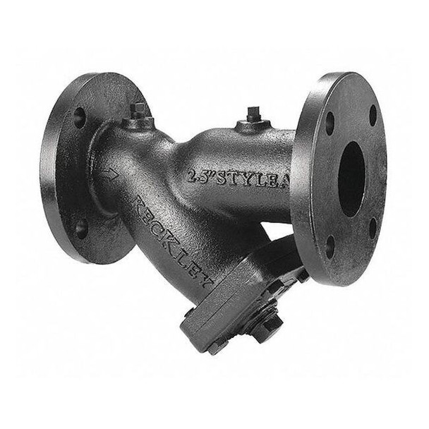 Keckley Y Strainer, 2-1/2" Pipe, Flanged, Cast iron 21/21FFY-CI062P34-FBI-A7