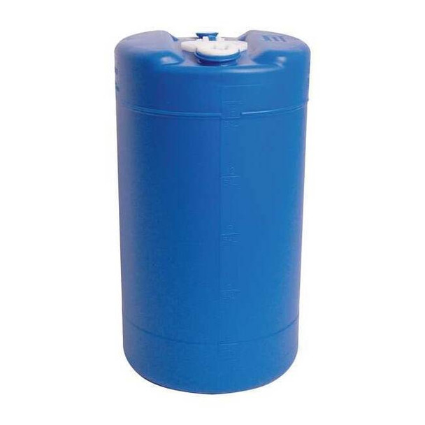 Closed Head Transport Drum, Polyethylene, 15 gal, Unlined, Blue