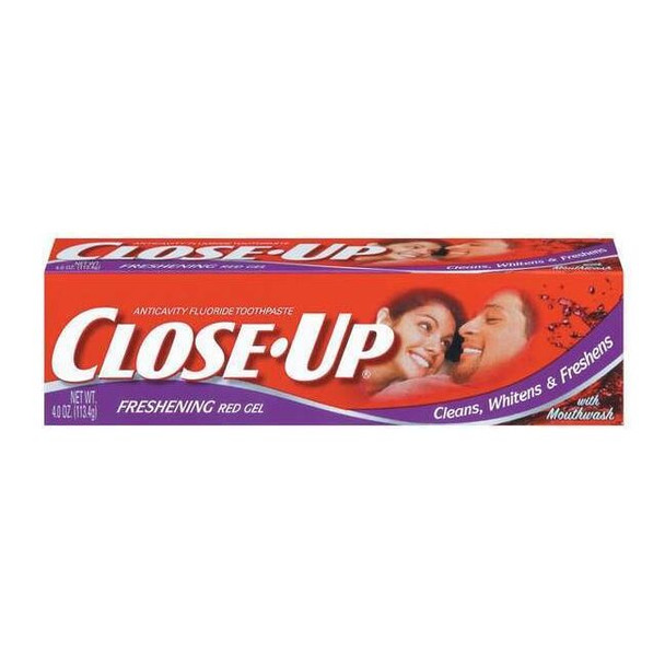 Close Up Toothpaste,4 Oz.,Cinnamon Blast,PK24 CB742422