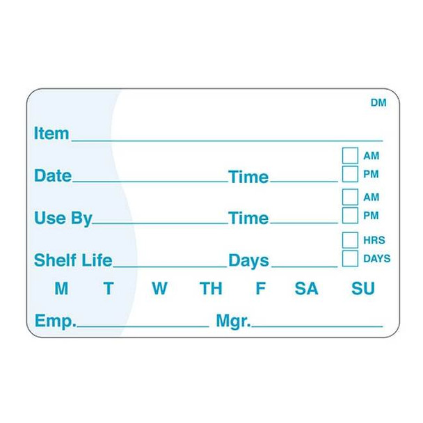 Daymark Shelf Life Label,2 In. H,3 In. W,PK250 113390