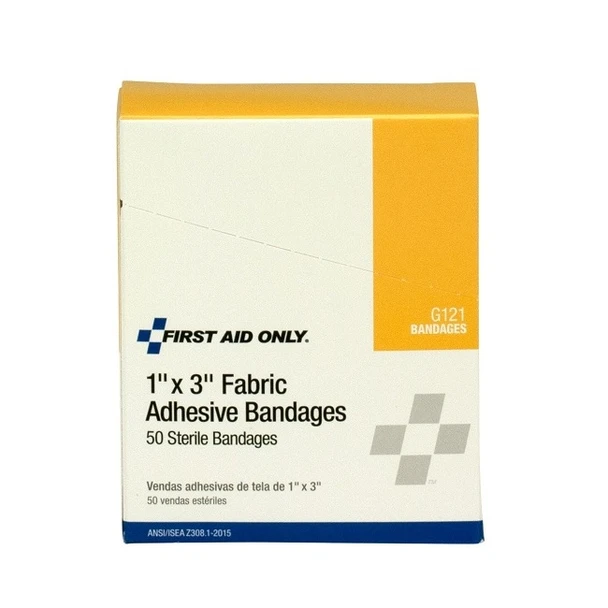 Fabric Bandages, 1" x 3", 50/Box