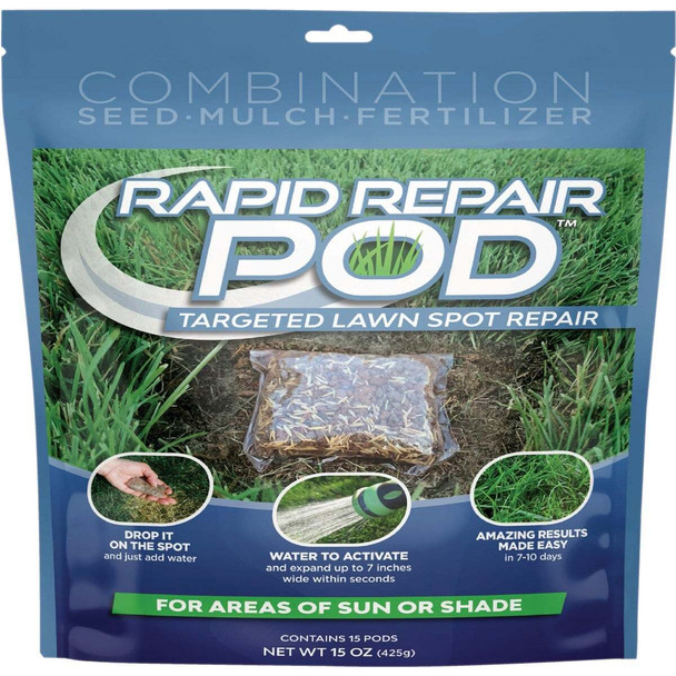 Rapid Repair Pods 12-Pack 7 In./Pod Grass Patch & Repair 300017