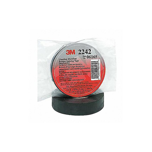 3m ElectricalTape,Black,5ydL,3/4inW,PK24 2242-3/4X15FT