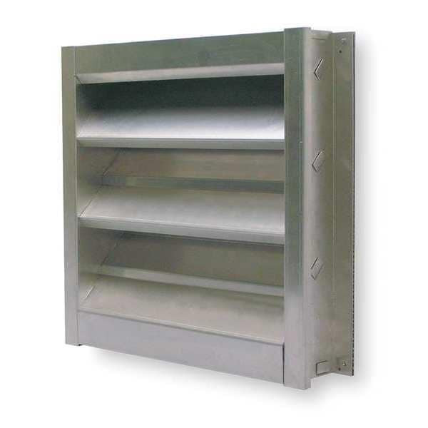 Dayton Louver,Wall Opening 30 x 30 In,Aluminum 4FZF6