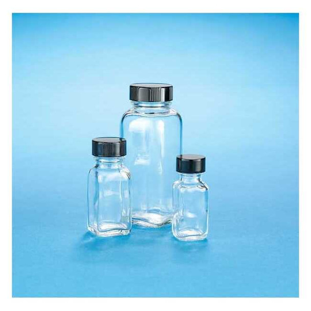 Kimble Chase French Square Bottle, w/Cap,60mL,PK48 5610228V-26