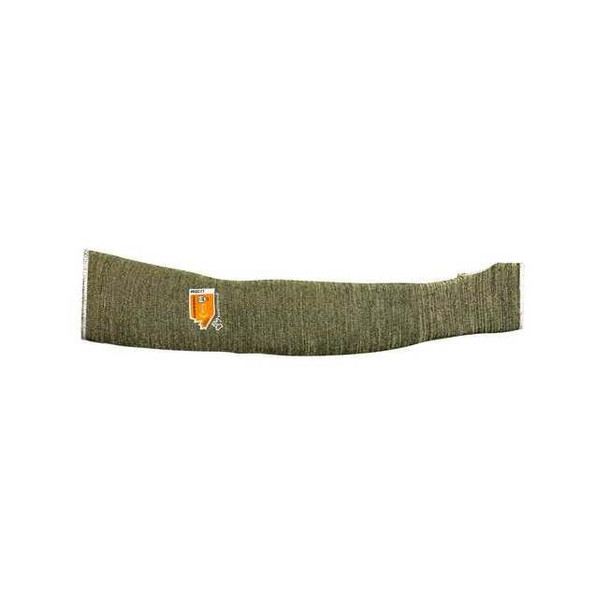 Knit Sleeves, 18 in Length, Green, Shirred Slip-On Cuff
