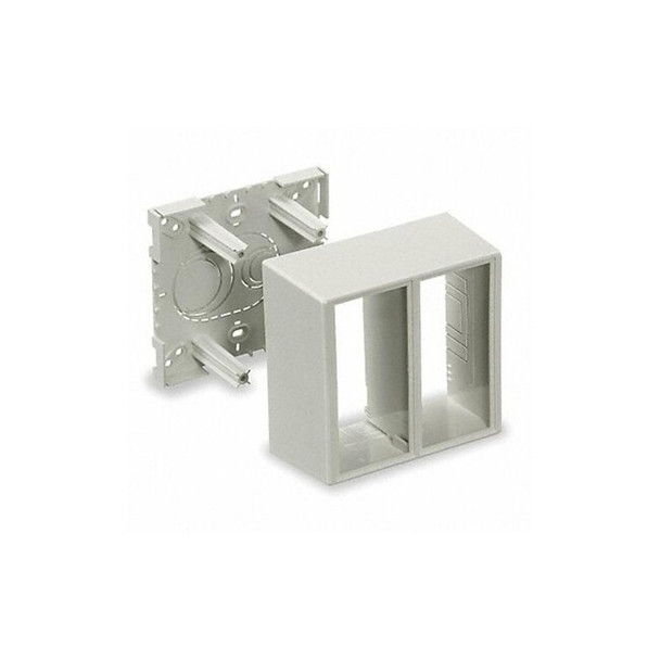 Hubbell Wiring Device-Kellems Divided Box,White,PVC,Boxes PDB12TGD