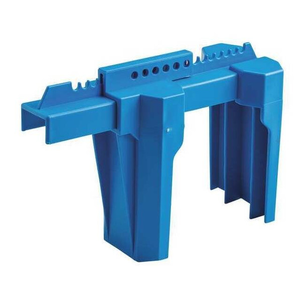 Brady Ball Valve Lockout,Blue,2 to 8 In. BS08A-BU