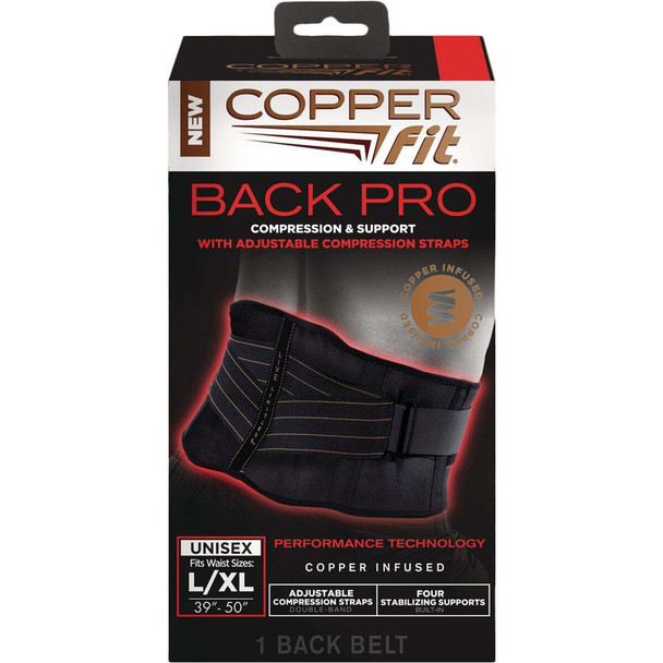 Copper Fit Back Pro Large/XL Back Support Brace CFBACKLXL