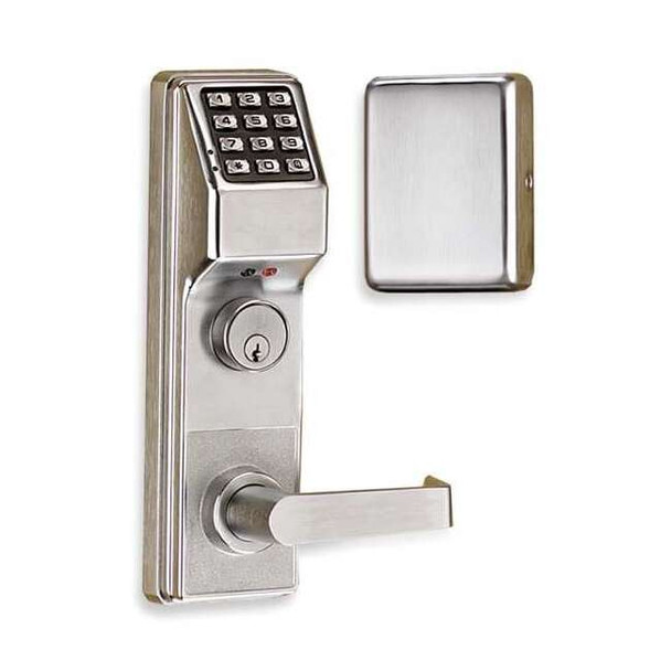 Trilogy Electronic Lock,Satin Chrome,12 Button ETDLS1G/26DY71
