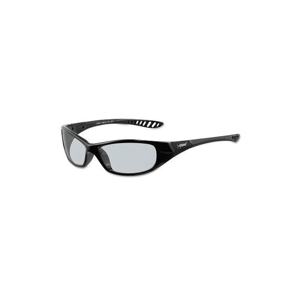 V40 Hellraiser™ Safety Glasses, Indoor/Outdoor Polycarbonate Lens, Uncoated, Black, Nylon