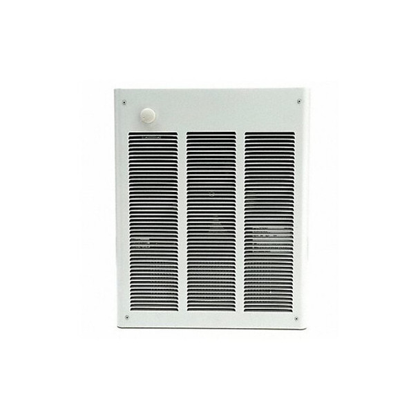 Recessed Electric Wall-Mount Heater, Recessed or Surface, 1800 W, 120V AC, White