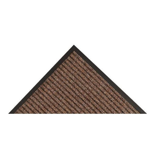 Entrance Mat, Polypropylene, 3/8 in Thick, Brown, 3 ft W x 5 ft L