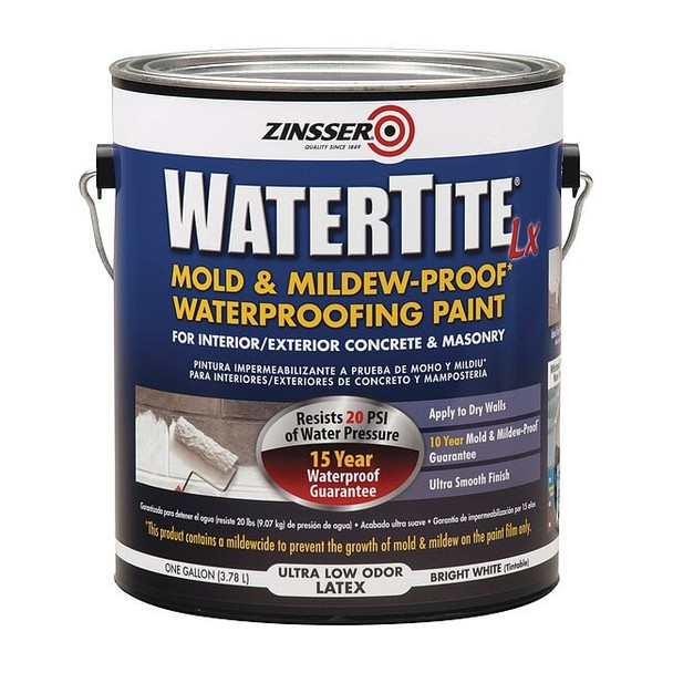 1 Gal. Mold and Mildew-Proof White Water Based Waterproofing Paint