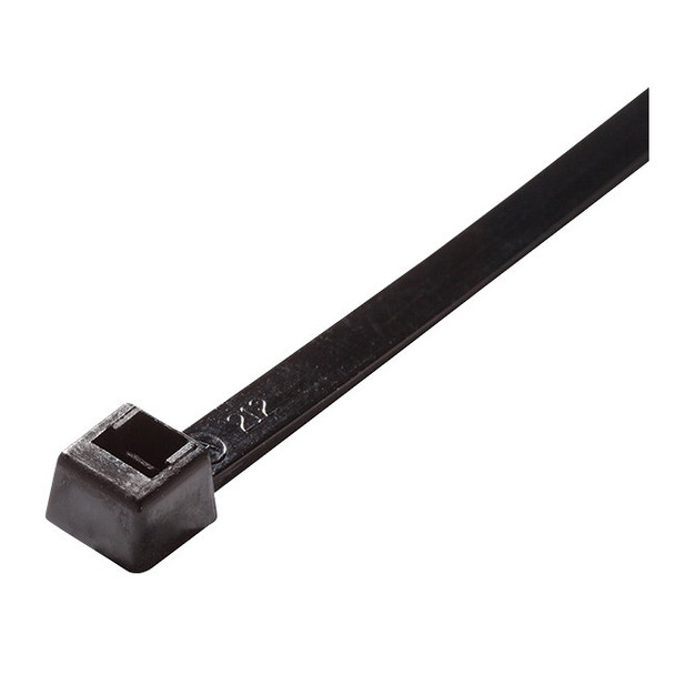 ACT Light Heavy-Duty Cable Ties, 8", UV Black, 100/Pkg (AL-08-120-0-C)