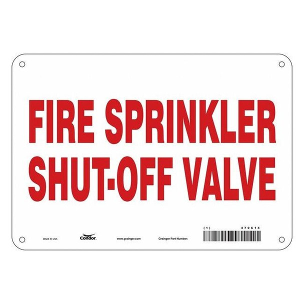 Condor Safety Sign,10" W,7" H,0.032" Thickness 470C14