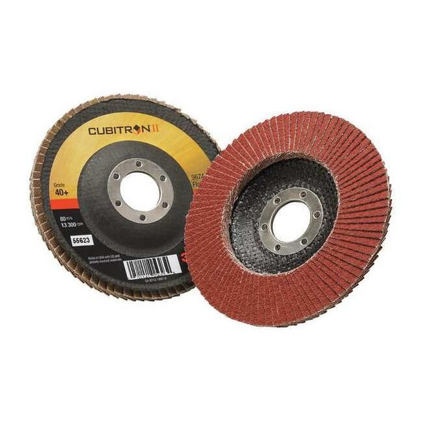 3m Cubitron Flap Disc, 4 1/2 in Dia, 7/8 in Arbor 7000148187