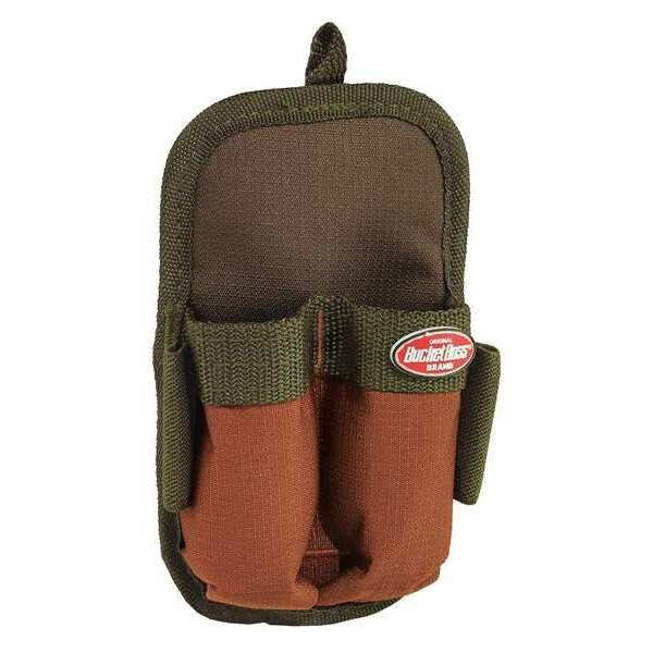 Bucket Boss Tool Pouch, Tool Sheath, Green, Polyester, 2 Pockets 54180