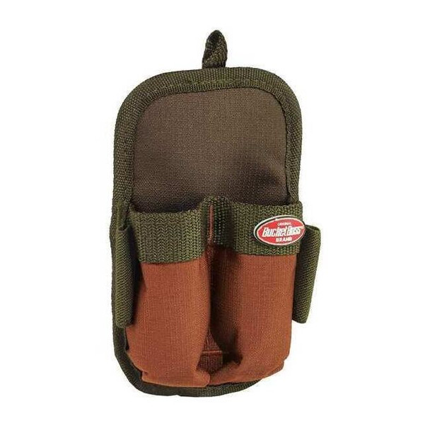 Bucket Boss Tool Pouch, Tool Sheath, Green, Polyester, 2 Pockets 54180