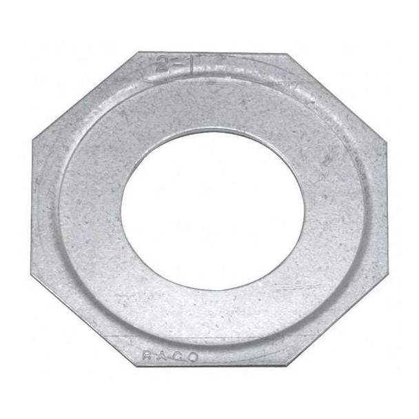 Conduit Fitting Reducing Washer, 3/4 in x 1/2 in, Steel, Zinc Plated, Silver