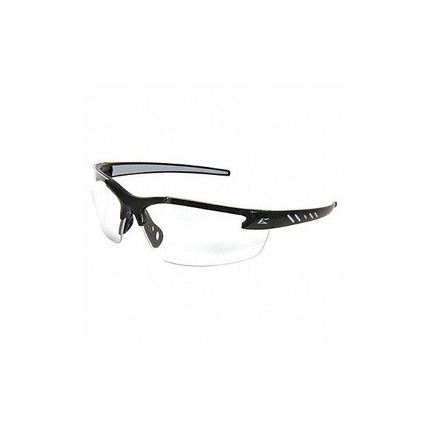 Zorge G2, Safety Glasses, Anti-Scratch, Clear Lens, Black Frame, Half-Frame