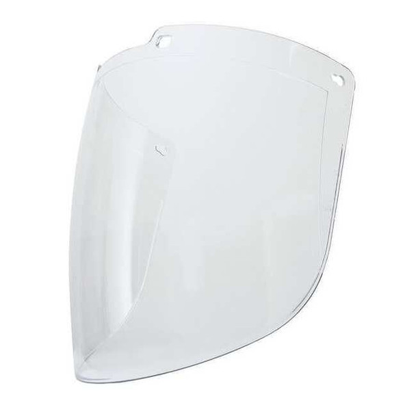 Uvex Face Shield Visor, Clear Visor, Polycarbonate, Uncoated Lens, clear S9550
