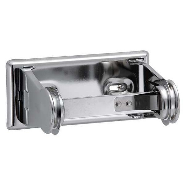 Taymor Toilet Paper Holder,Double Post,Silver 01-F1015