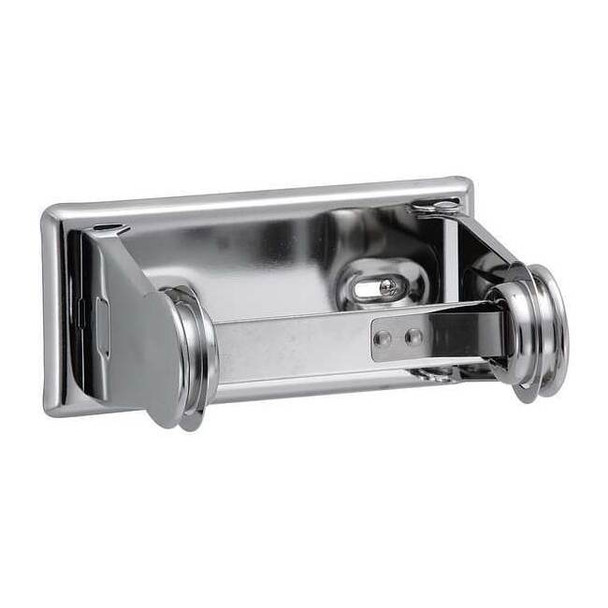 Taymor Toilet Paper Holder,Double Post,Silver 01-F1015