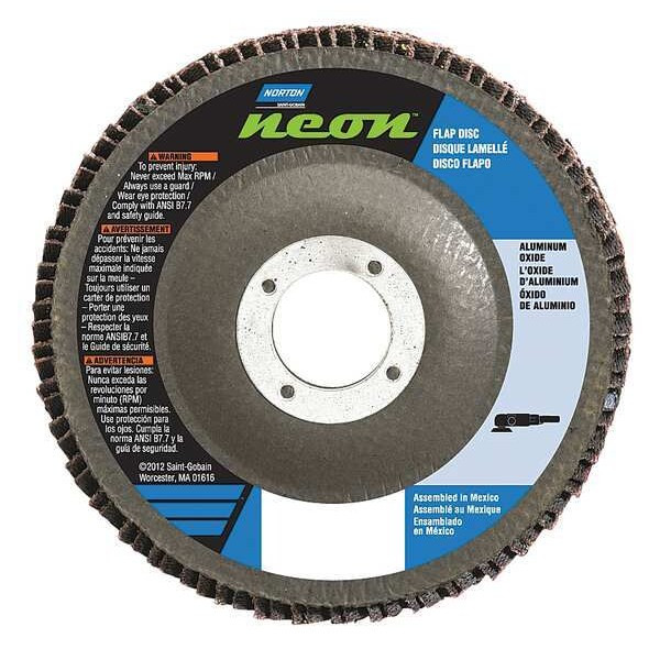 Norton Abrasives Flap Disc,4 1/2 In x 120 G,5/8-11 66623399174