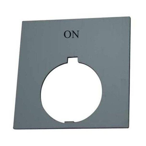 Eaton LegendPlate,On,White/Black,Rectangular HT8SP25