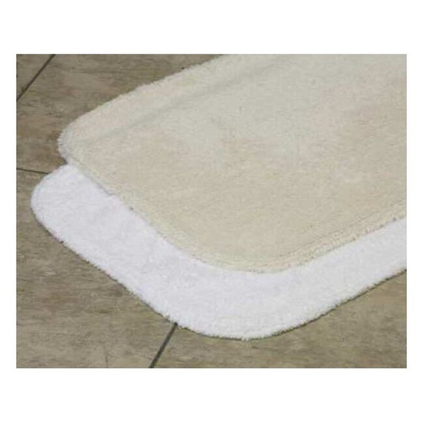 Lacey Mills Bath Rug,Essence,21x34,19 oz.,White 08287STK