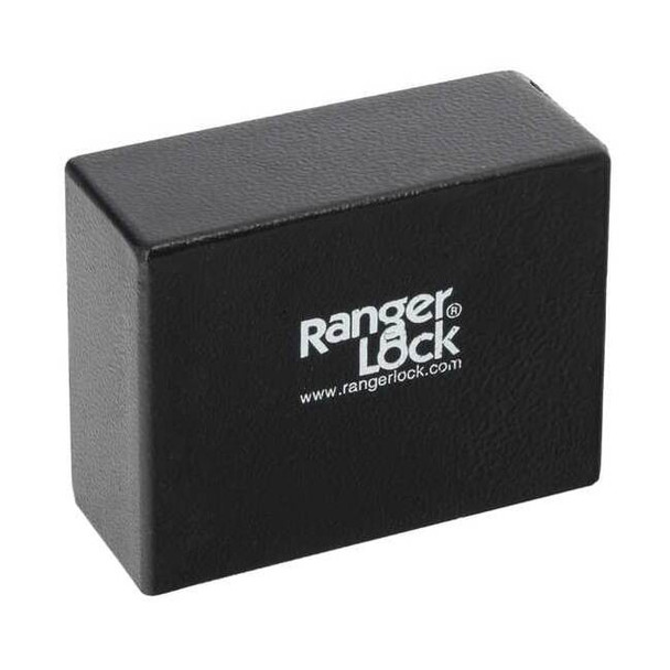 Ranger Lock Padlock Guard,3 in,Hardened Steel,Black RGCJ-00