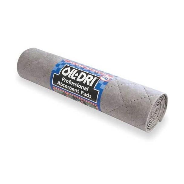 Sorbent Roll, 4 1/2 gal, 15 in x 5 ft, Universal, Gray, Polypropylene