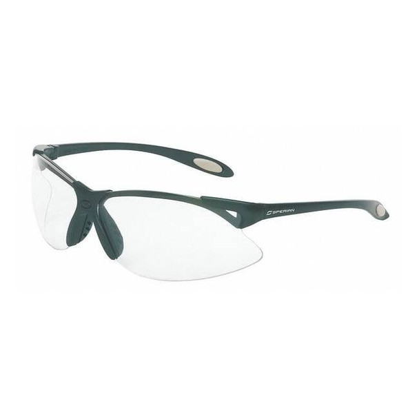 A900, Safety Glasses, Anti-Scratch, Clear Lens, Gray Frame, Half-Frame